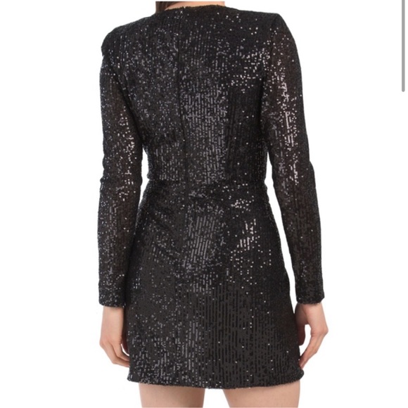 Ramy Brook Becky dress sequin black perfect - Picture 5 of 11
